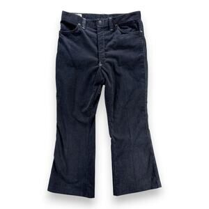 Vintage Billy The Kid Pants Mens 32x25 Blue Corduroy Talon Zipper Youth USA 70s